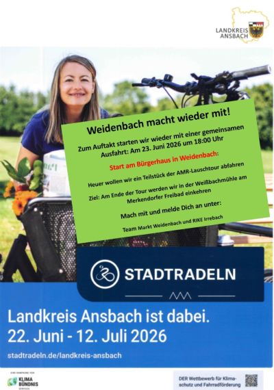 Flyer zum Stadtradeln 2026